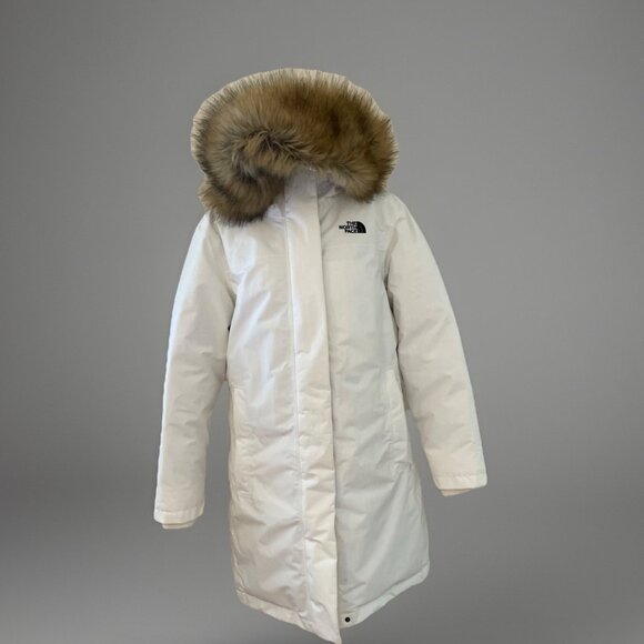 The North Face Arctic Down Parka Jacket Women's XL Gardenia White Waterproof - Picture 1 of 16